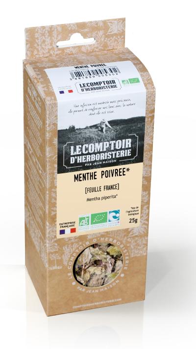 MENTHE POIVREE BIO FEUILLE 25G