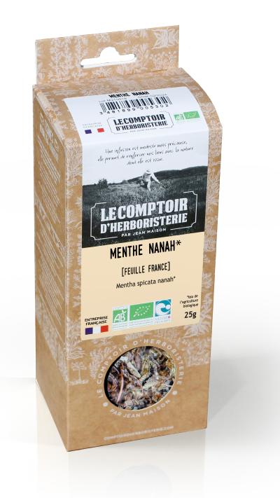 MENTHE NANAH BIO FEUILLE 25G