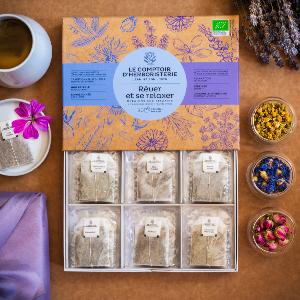 COFFRET 6 INFUSIONS POUR REVER ET SE RELAXER 30 INFUSETTES BIO