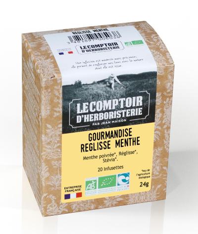 TISANE INFUSETTE GOURMANDISE REGLISSE MENTHE BIO (x20)