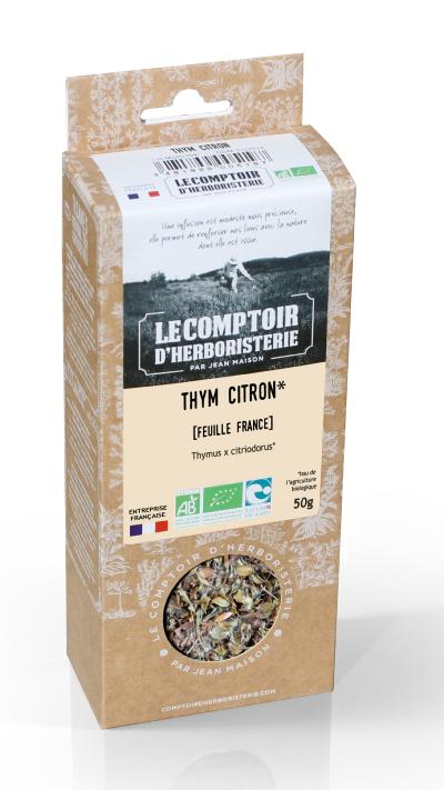 THYM CITRON BIO FEUILLE FRANCE 50G