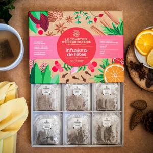 COFFRET 6 INFUSIONS DE FÊTES 30 INFUSETTES