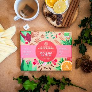 COFFRET 6 INFUSIONS DE FÊTES 30 INFUSETTES BIO