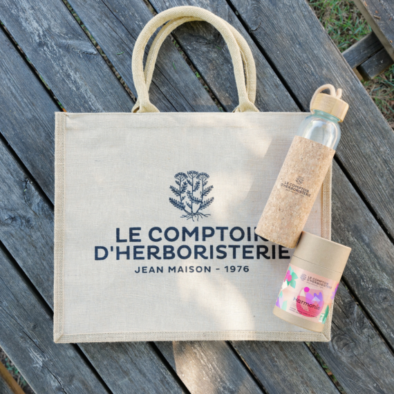 1 COCKTAIL HARMONIE + 1 SAC CABAS + 1 GOURDE EN VERRE