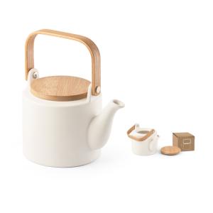 TISANIERE CERAMIQUE COUVERCLE BAMBOU 700ML